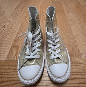Converse Gold High-Top Sneakers